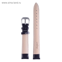 Ремешок для часов "Соломон" 12 мм, натуральная кожа, l-20 см, черный Ремешок для часов "Соломон" 12 мм, натуральная кожа, l-20 см, черный