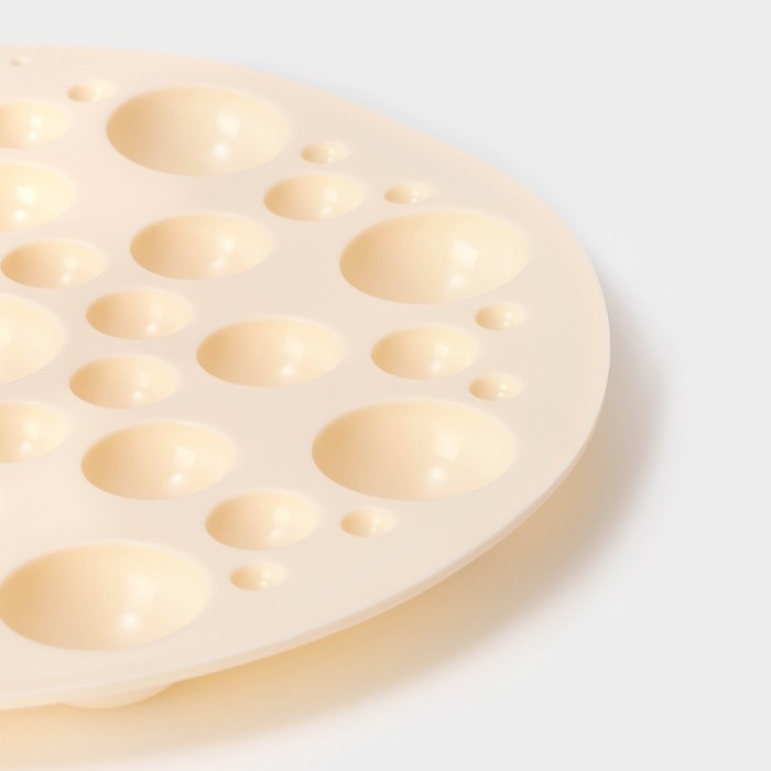 Форма для выпечки Доляна &laquo;Пузырьки&raquo;, d=24 см, цвет бежевый