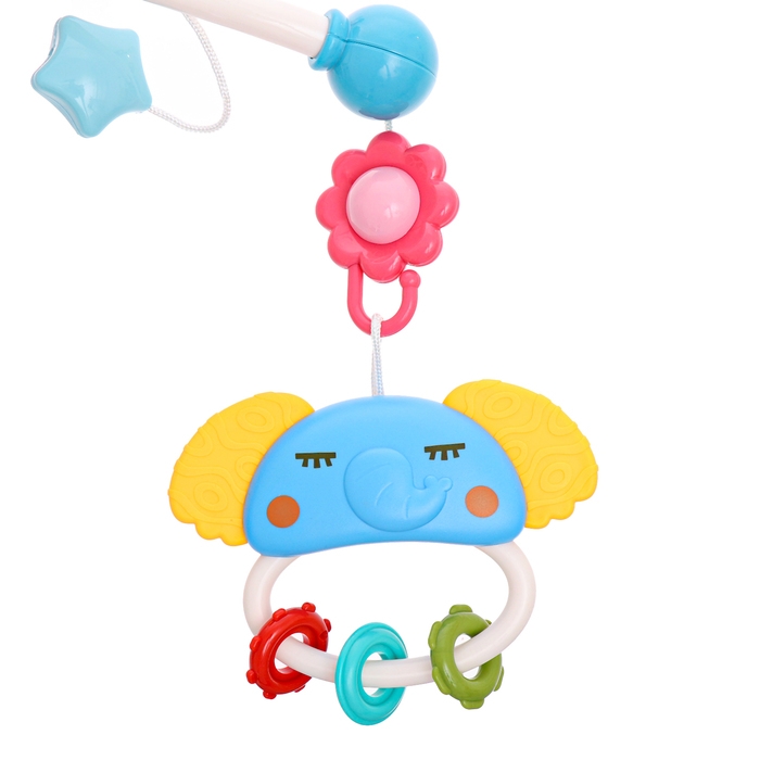 Музыкальный мобиль &laquo;Волшебные сны&raquo;, русская озвучка, проекция, цвет розовый