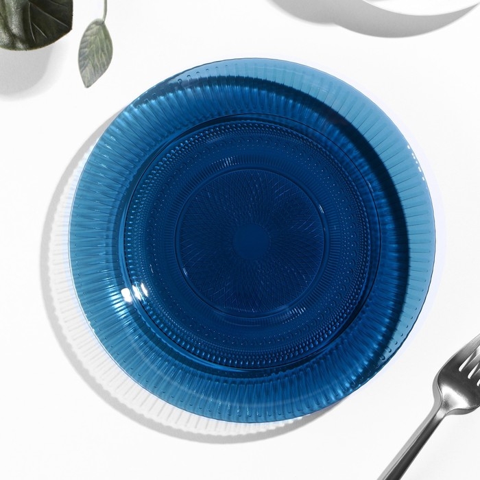 Тарелка десертная &laquo;Луиз&raquo;, d=19 см, цвет лондон топаз