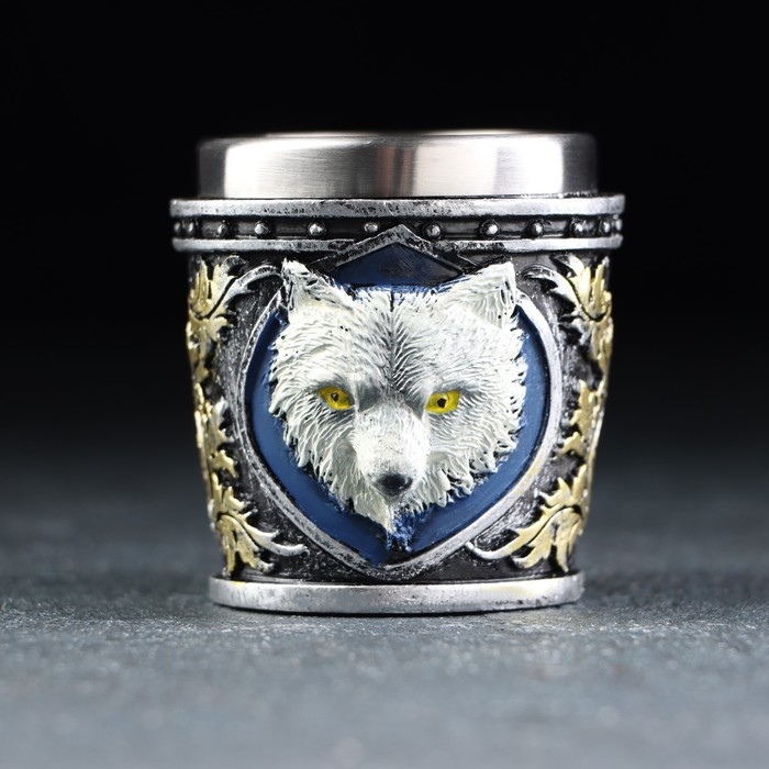 Стопка &laquo;Белый волк&raquo;, 60 мл, 6&times;6,5&times;6,3 см