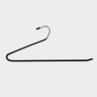 Плечики - вешалки для брюк и юбок антискользящие, одноуровневые, 14,5&times;35 см, 5 шт, цвет чёрный