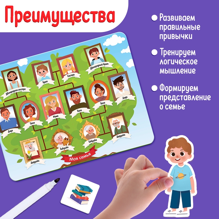 Развивающий набор &laquo;Наша семья&raquo;, 3+