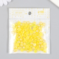 Декор для творчества пластик "Половинки бусин. Жёлтый" 20 гр 0,8х0,8 см Декор для творчества пластик "Половинки бусин. Жёлтый" 20 гр 0,8х0,8 см