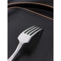 Вилка десертная из нержавеющей стали &laquo;Беркли&raquo;, длина 17 см, толщина 2,5 мм, цвет серебряный