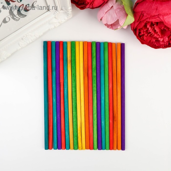 Декор дерево для творчества Декор дерево для творчества "Палочки цветные" набор 20 шт 15х0,5х0,5 см