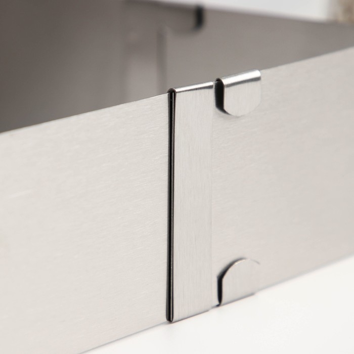 Форма для выкладки и выпечки с регулировкой размера, 9,5 -16 см, цвет серебристый Форма для выкладки и выпечки с регулировкой размера, 9,5 -16 см, цвет серебристый