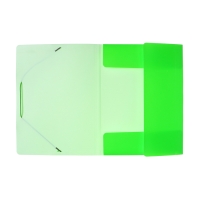 Папка на резинке А4, 500 мкм, Calligrata "Neon", корешок 30 мм, неоновая, салатовая
