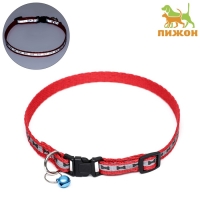 Ошейник светоотражающий с лапками 30 х 1 см, капрон, микс цветов Ошейник светоотражающий с лапками 30 х 1 см, капрон, микс цветов