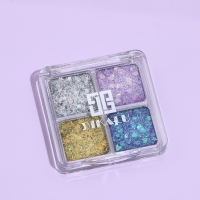 Набор теней для век с глиттером 4 цвета Набор теней для век с глиттером 4 цвета