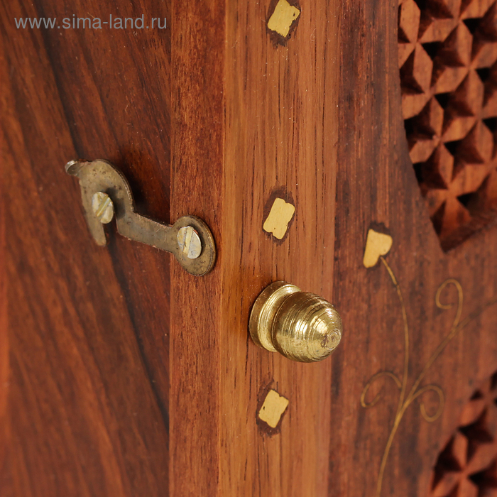 Ключница "Резные сердечки" дерево28*16*6 см