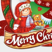 Декоративное украшение (подвеска) "Merry Christmas" 36,5х31,5 см Декоративное украшение (подвеска) "Merry Christmas" 36,5х31,5 см