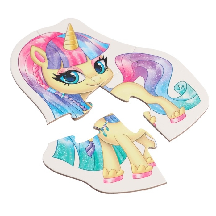 Макси-пазлы в металлической коробке &laquo;Волшебные феи&raquo;, 10 пазлов, 38 деталей