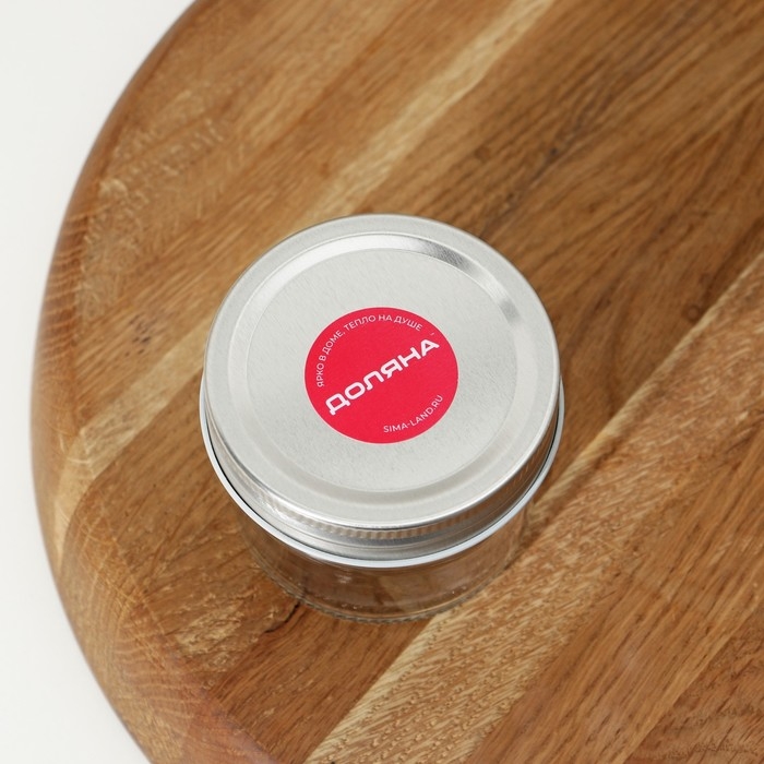 Банка стеклянная для хранения сыпучих продуктов Доляна &laquo;Сильвер&raquo;, 100 мл, 7&times;5,5 см, с металлической крышкой