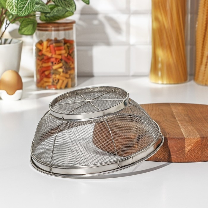 Сито для просеивания Доляна &laquo;Универсал&raquo;, d=21,5 см, цвет серебристый