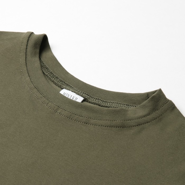 Футболка детская MINAKU цвет хаки, рост 134 см