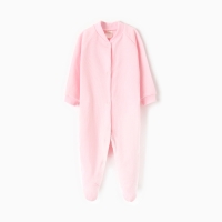 Комбинезон детский с закрытыми ножками, цвет розовый, рост 62 Комбинезон детский с закрытыми ножками, цвет розовый, рост 62