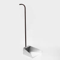 Совок для мусора 310&times;240 мм, ручка 85 см, оцинковка 0,5