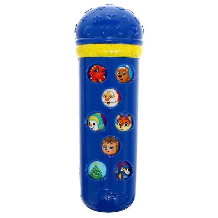 Набор музыкальных инструментов «С Новым годом», звук, свет, цвет синий Набор музыкальных инструментов «С Новым годом», звук, свет, цвет синий