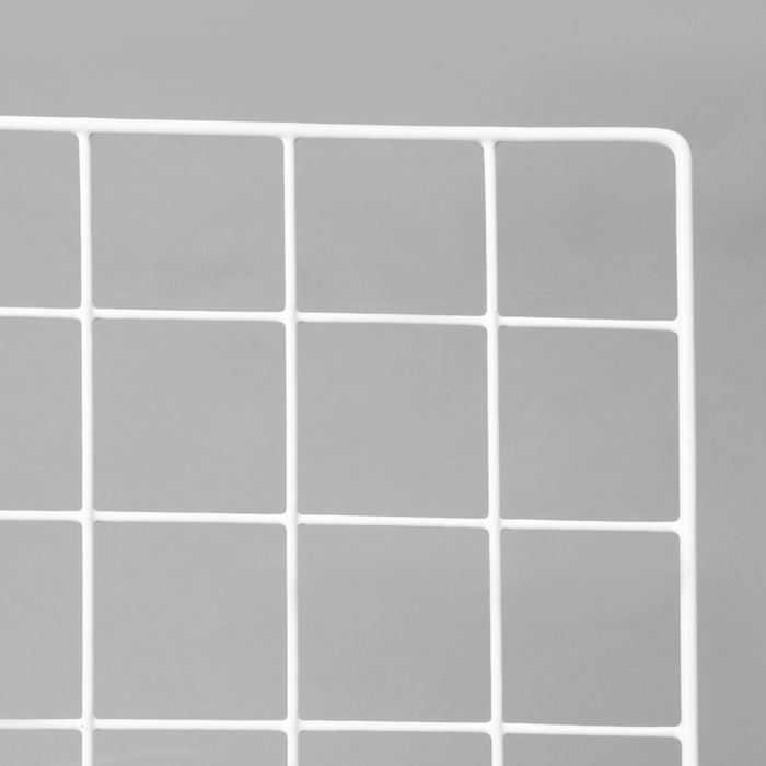 Сетка торговая 45&times;65 см, окантовка 5 мм, пруток 3мм цвет белый