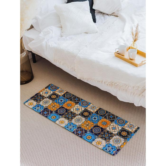 Коврик для ванной и туалета &laquo;Богемия&raquo;, 45&times;120 см, мозаика