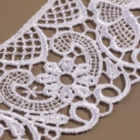 Воротник пришивной, гипюровый, 22 &times; 5,5 см, цвет белый