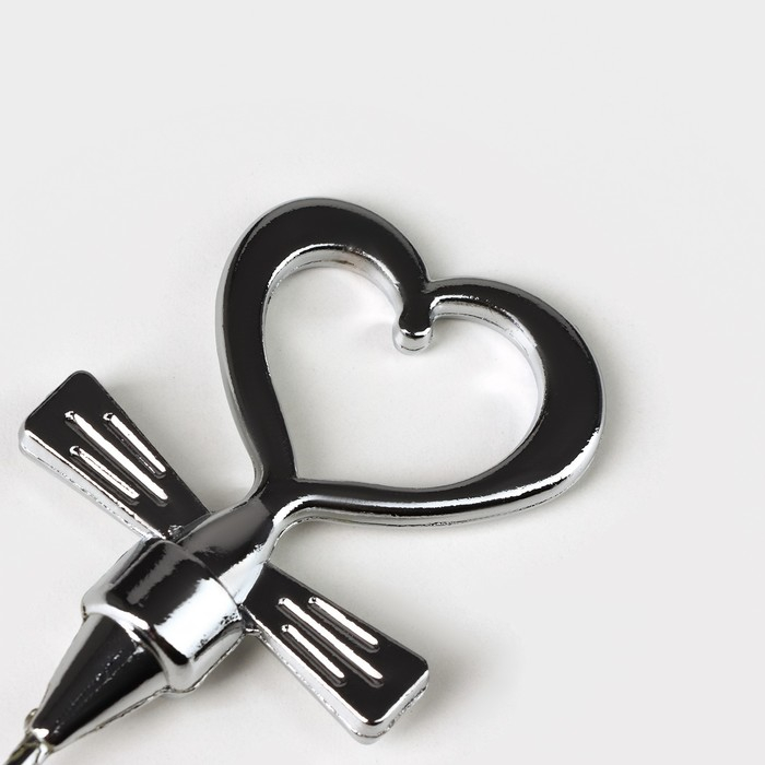 Набор для вина Доляна «Сердца», 2 предмета: штопор, пробка фигурная Набор для вина Доляна «Сердца», 2 предмета: штопор, пробка фигурная