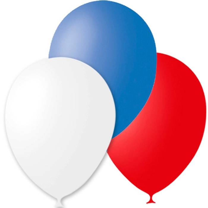 Шар латексный 12" &laquo;Триколор&raquo;, пастель, набор 30 шт., цвета МИКС