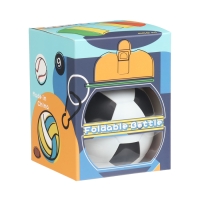 Бутылка для воды, 550 мл, "Футбольный мяч", складная, 18 х 8.7 см Бутылка для воды, 550 мл, "Футбольный мяч", складная, 18 х 8.7 см