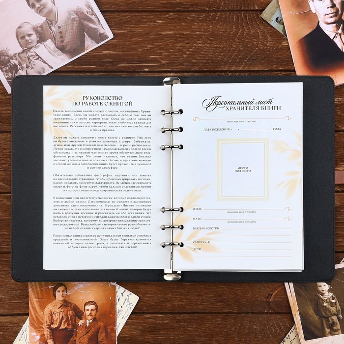 Родословная книга со встроенной флешкой 16 Gb &laquo;Книга всей семьи&raquo;, 17,5 х 23 см.