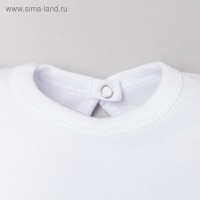 Комбинезон Крошка Я "Cute", белый, рост 68-74 см