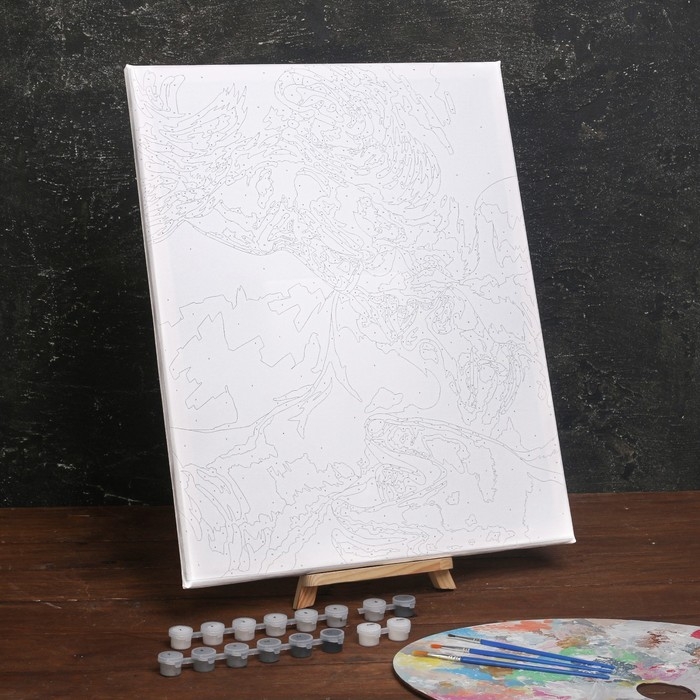 Картина по номерам для взрослых на холсте с подрамником &laquo;Поцелуй&raquo;, 40 х 50 см