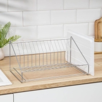 Сушилка для посуды с поддоном, 38×17,5×23,5 см, хром Сушилка для посуды с поддоном, 38×17,5×23,5 см, хром