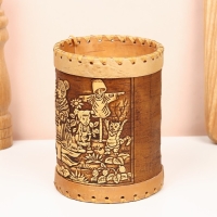 Туес &laquo;Деревня", сахар, 10 х 10 х 14 см