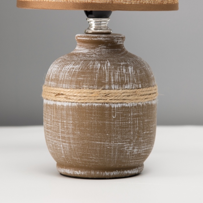 Настольная лампа "Шарлотта" Е14 40вт шоколадный 13х13х27 см