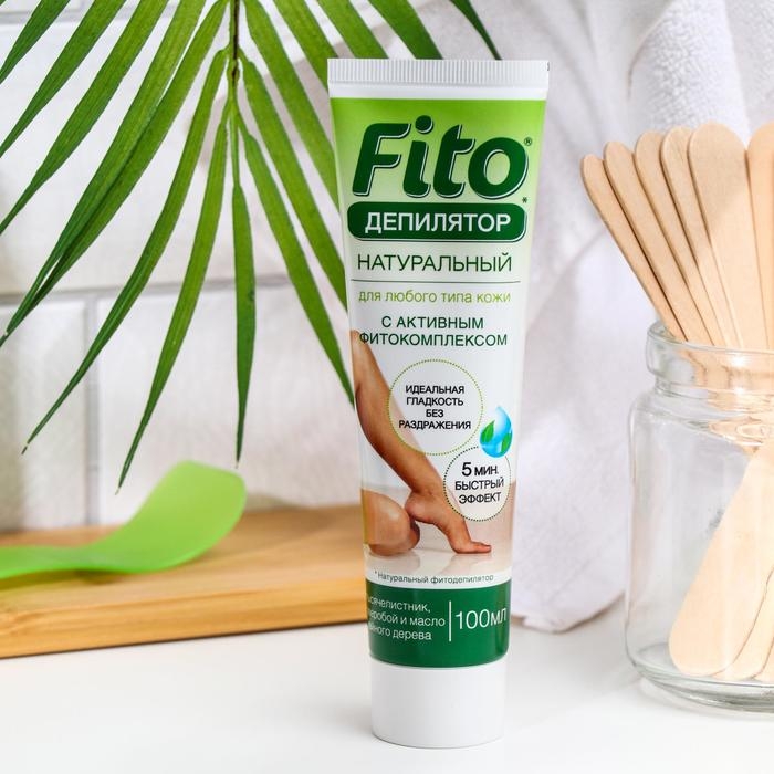 Натуральный &laquo;Фитодепилятор&raquo; с экстрактом тысячелистника, зверобоя и маслом чайного дерева, 100 мл