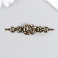 Ручка декоративная металл "Листва" (набор 2 шт) 8,5х1,7х0,7 см Ручка декоративная металл "Листва" (набор 2 шт) 8,5х1,7х0,7 см