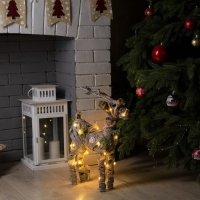 Светодиодная фигура «Серый олень» 34 × 48 × 12 см, металл, текстиль, батарейки ААх2 (не в комплекте), свечение тёплое белое Светодиодная фигура «Серый олень» 34 × 48 × 12 см, металл, текстиль, батарейки ААх2 (не в комплекте), свечение тёплое белое