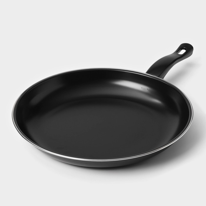 Набор сковород &laquo;Жаклин&raquo;, 3 предмета: 20/25/30&times;4 см, антипригарное покрытие, цвет чёрный