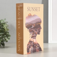 Сейф-книга дерево, кожзам "Девушка. Закат" 21х13х5 см Сейф-книга дерево, кожзам "Девушка. Закат" 21х13х5 см