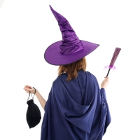 Карнавальный набор &laquo;Магия&raquo;, шляпа фиолетовая, метла, мешок