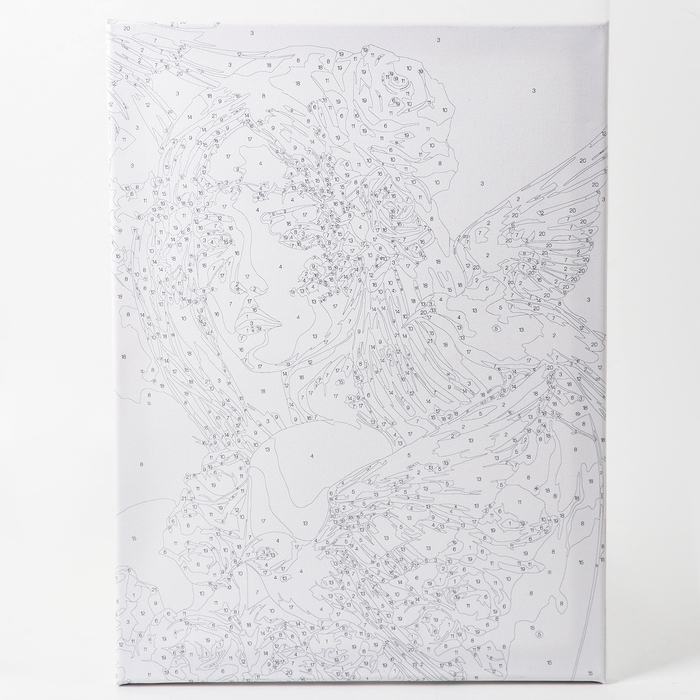 Картина по номерам с подрамником и поталью &laquo;Взгляд&raquo;, 30 х 40 см