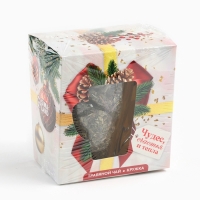 Подарочный набор новогодний &laquo;Чудес, счастья и тепла&raquo; чай травяной, 50 г и кружка стеклянная, 300 мл