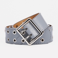 Ремень женский, ширина 4 см, люверсы, пряжка металл, цвет светло-серый Ремень женский, ширина 4 см, люверсы, пряжка металл, цвет светло-серый