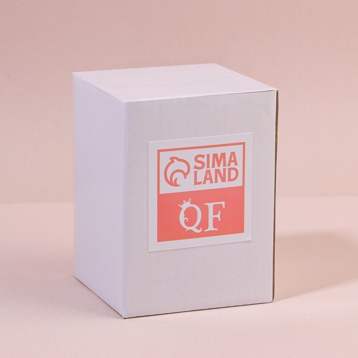 Органайзер для для ватных палочек, с крышкой, d = 7 &times; 10,5 см, в коробке, цвет полупрозрачный/чёрный