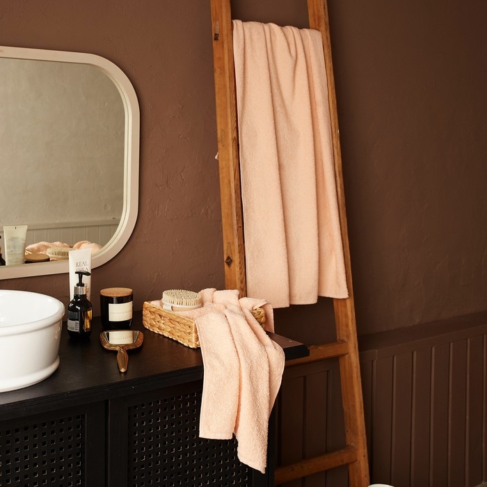 Полотенце махровое Экономь и Я 30х60 см, цвет персиковый мокко, 100% хлопок, 350 гр/м2 Полотенце махровое Экономь и Я 30х60 см, цвет персиковый мокко, 100% хлопок, 350 гр/м2