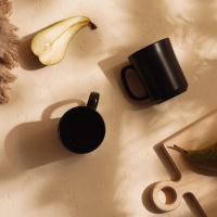 Набор кружек фарфоровых SL Home &laquo;Дарк&raquo;, 400 мл, цвет чёрный