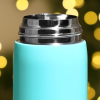 Новый год. Термос &laquo;Новогодний&raquo; цвет бирюзовый, 450 мл