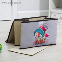 Короб стеллажный для хранения с крышкой &laquo;Лисёнок&raquo;, 39&times;25&times;25 см