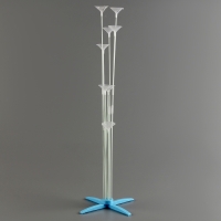 Стойка для воздушных шаров на 8 шаров, высота 80 см, голубая Стойка для воздушных шаров на 8 шаров, высота 80 см, голубая